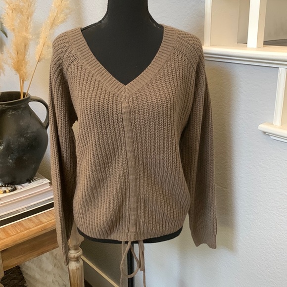 Love Tree Sweaters - Love Tree Brown Long Sleeve Sweater